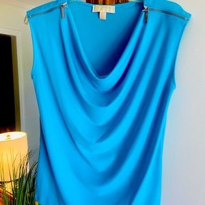 Michael Kors sleeveless tunic with zippers